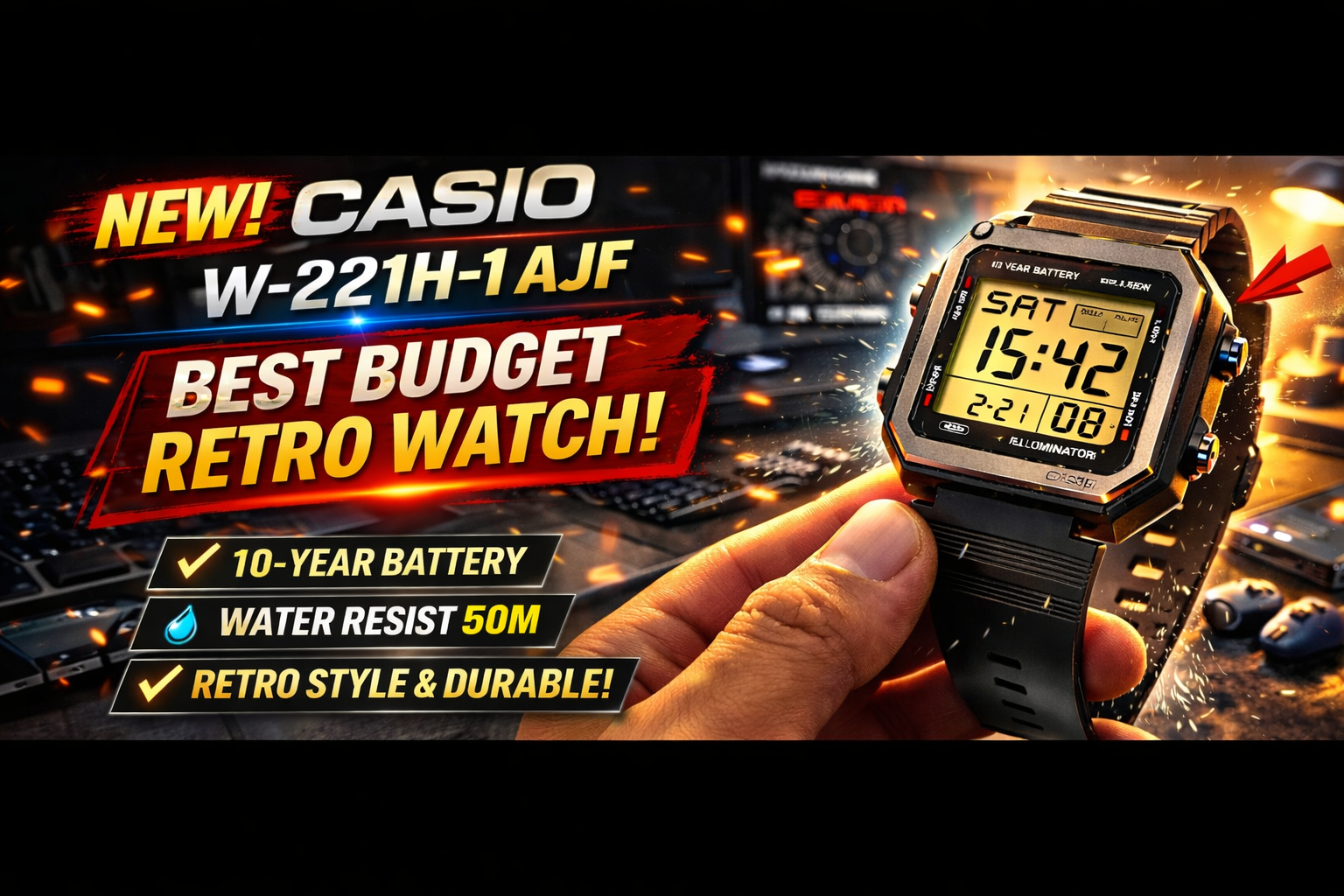 CASIO W-221H-1AJF Review: The Best Affordable Retro Digital Watch You Can Buy Right Now