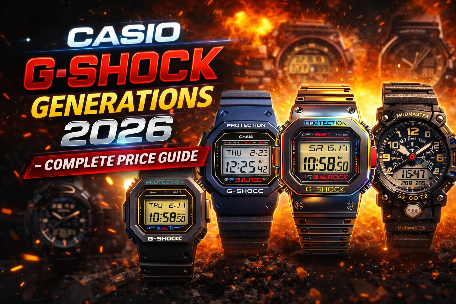 CASIO G-Shock Generations 2026 – Complete Price Guide