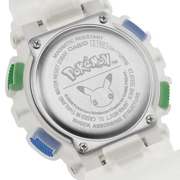 CASIO G-SHOCK GA-110PKM-7AJR JDM Pokémon 30th Anniversary Collaboration White Men's Watch