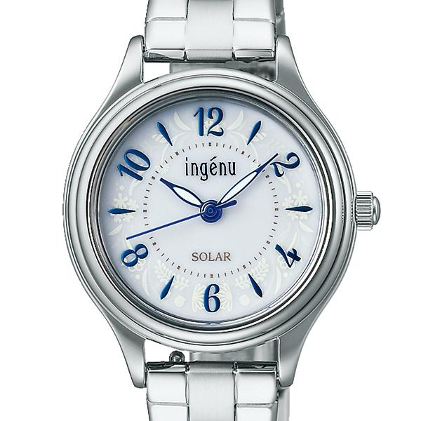 Alba Angeine "Life with Flowers" AHJD436 Women's Solar Watch with White Dial and Metal Band (Includes Interchangeable Bands)
