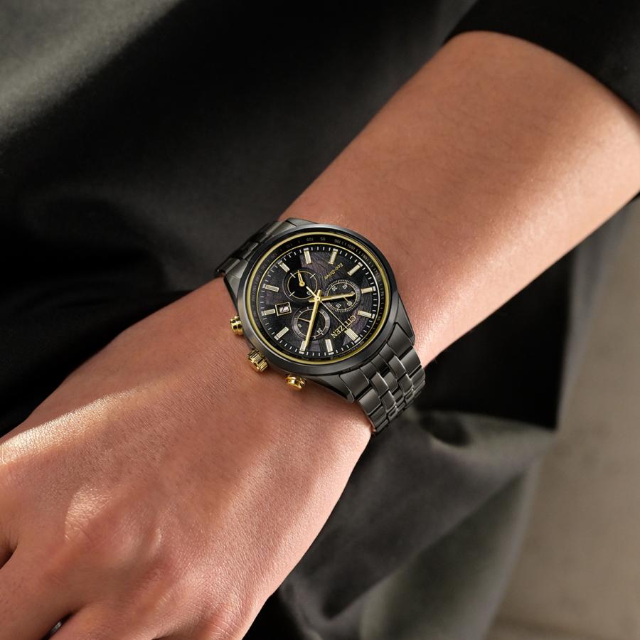 CITIZEN COLLECTION AT2576-68E JDM LIGHT in BLACK 50th Limited Eco-Drive Chronograph