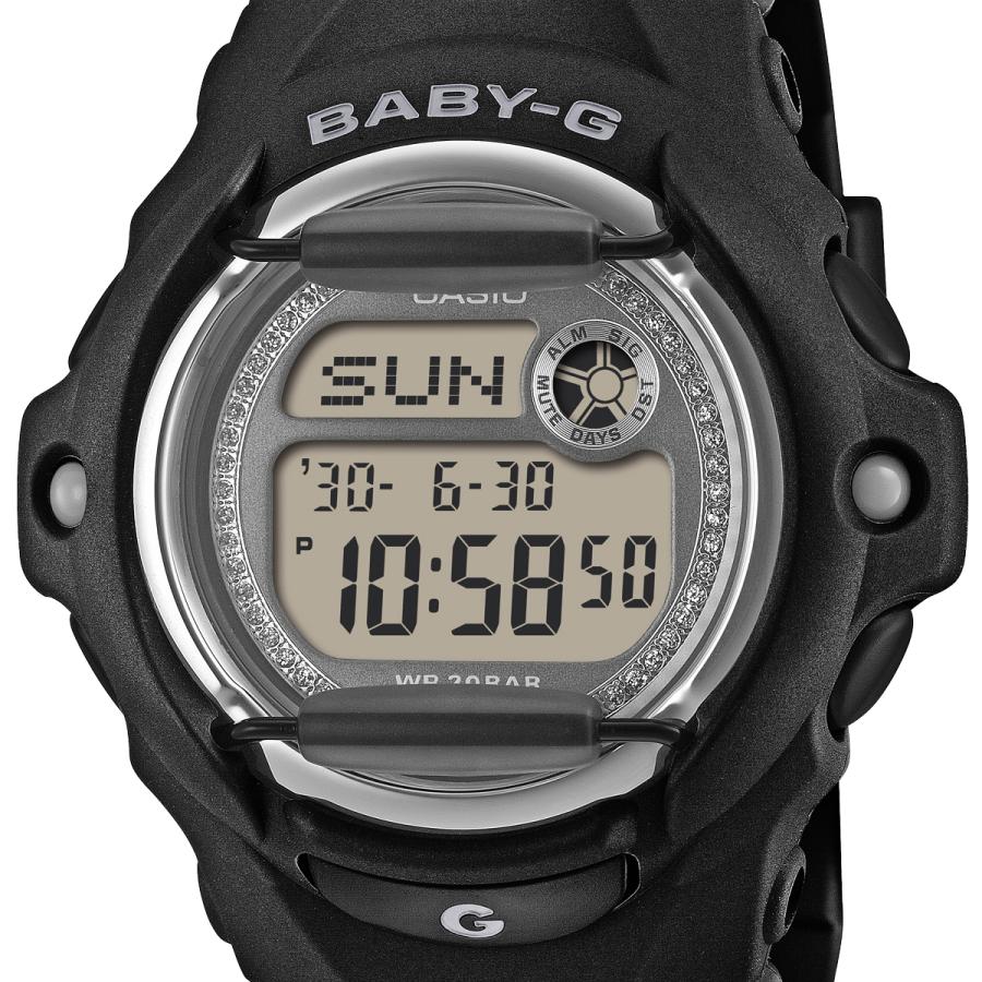 CASIO BABY-G BG-169KB-1JF JDM Glitter Dial Black Front Protector Digital Ladies Watch
