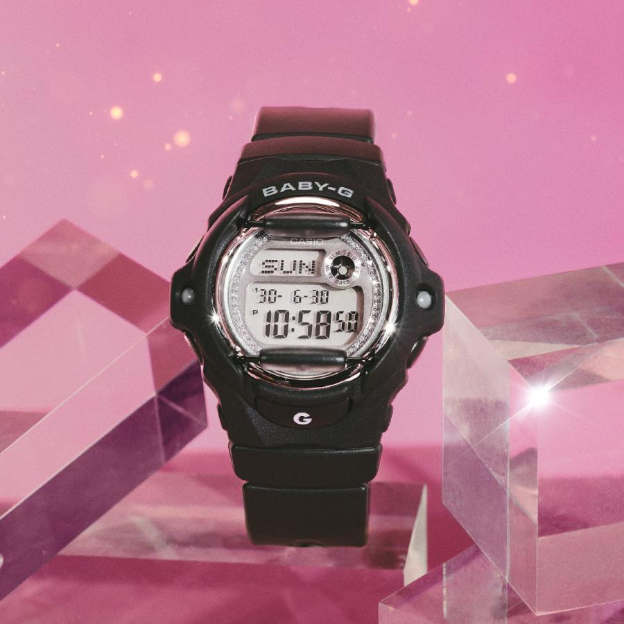 CASIO BABY-G BG-169KB-1JF JDM Glitter Dial Black Front Protector Digital Ladies Watch