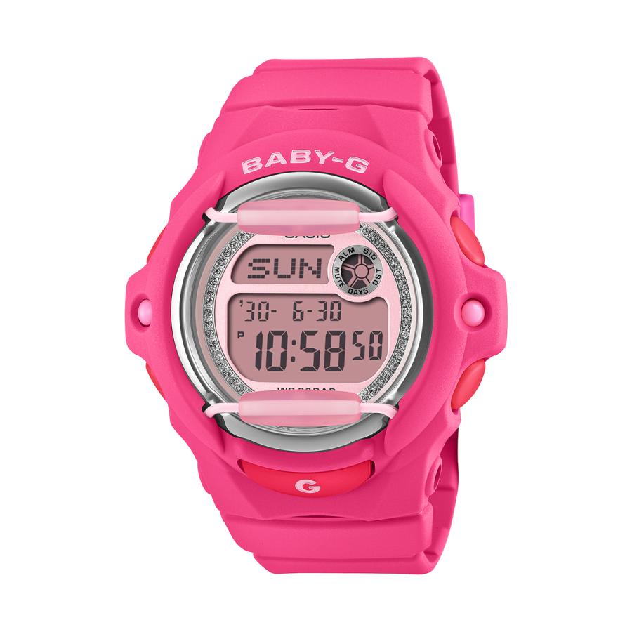 CASIO BABY-G BG-169KB-4B1JF JDM Glitter Dial Pink Front Protector Digital Ladies Watch