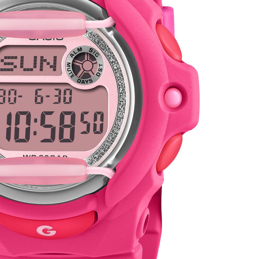 CASIO BABY-G BG-169KB-4B1JF JDM Glitter Dial Pink Front Protector Digital Ladies Watch