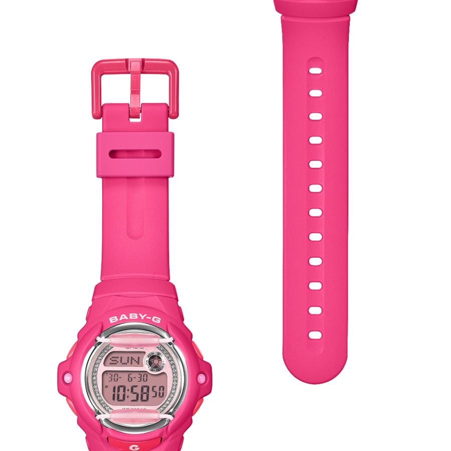 CASIO BABY-G BG-169KB-4B1JF JDM Glitter Dial Pink Front Protector Digital Ladies Watch