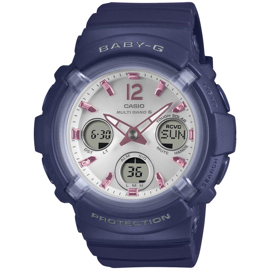 CASIO BABY-G BGA-2800-2A2JF Navy Radio Solar Analog Digital JDM Women's Watch