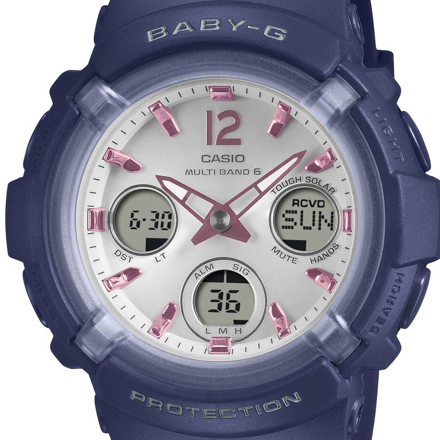 CASIO BABY-G BGA-2800-2A2JF Navy Radio Solar Analog Digital JDM Women's Watch