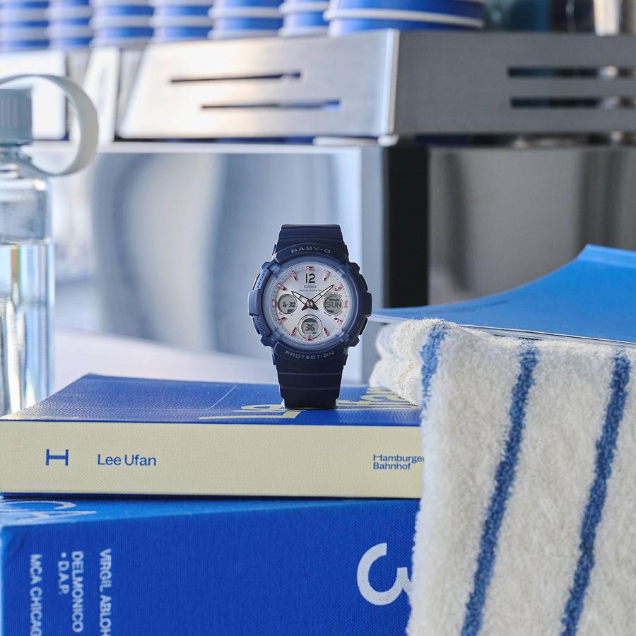 CASIO BABY-G BGA-2800-2A2JF Navy Radio Solar Analog Digital JDM Women's Watch