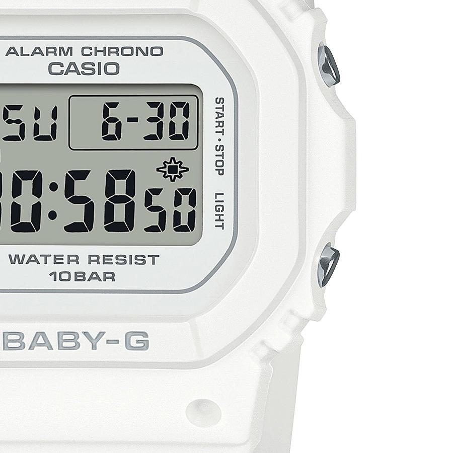 CASIO BABY-G BGD-565U-7JF JDM Square Design Digital Quartz Women's Watch 10 ATM Water Resistant Compact Slim Resin White
