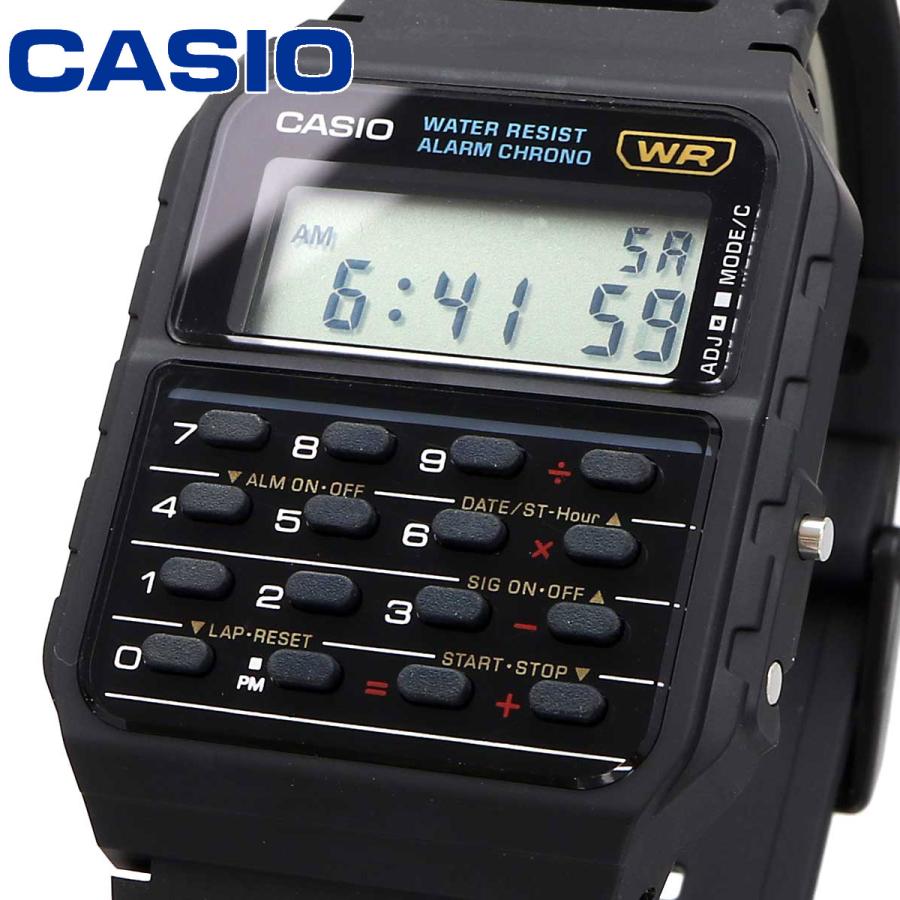 CASIO CA-53W-1 Calculator Watch 8-Digit Math Dual Time & Alarm