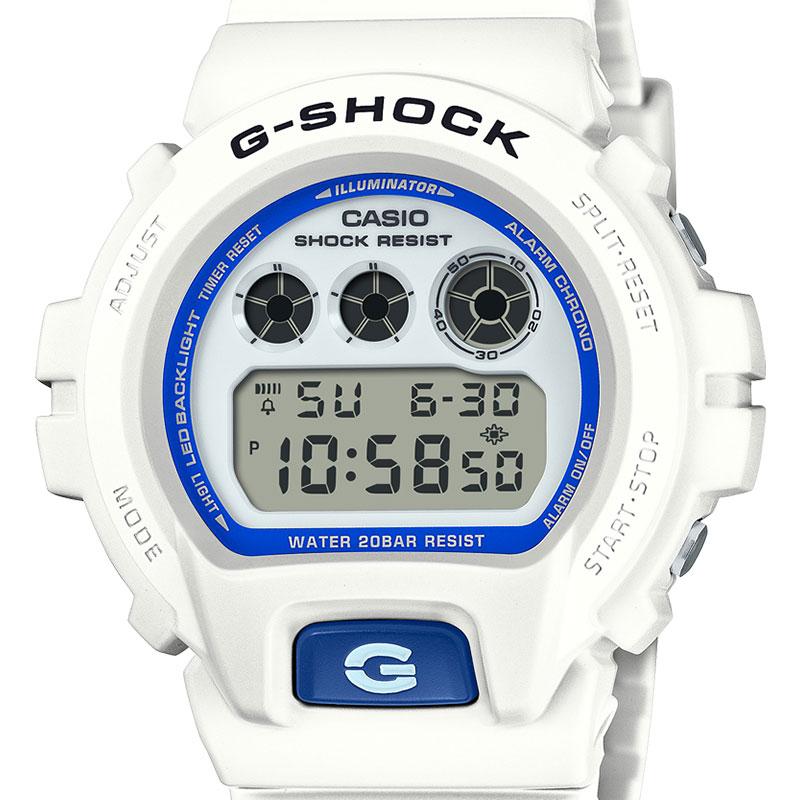 CASIO G-SHOCK DW-6900HDS-7JF 6900 SERIES HIDDEN GLOW SERIES VOL2 White and Blue Digital Quartz JDM Men's Watch