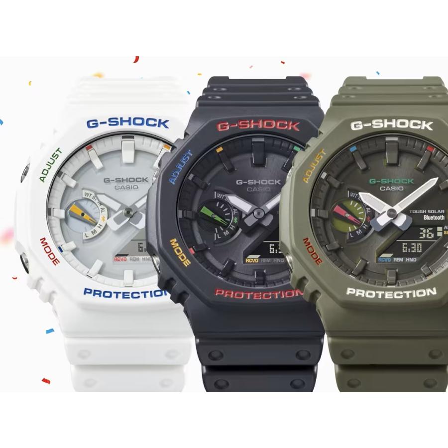 CASIO G-SHOCK GA-B2100FC-7AJF JDM Tough Solar Mobile Link Analog-Digital Multicolor Accent White Men's Watch
