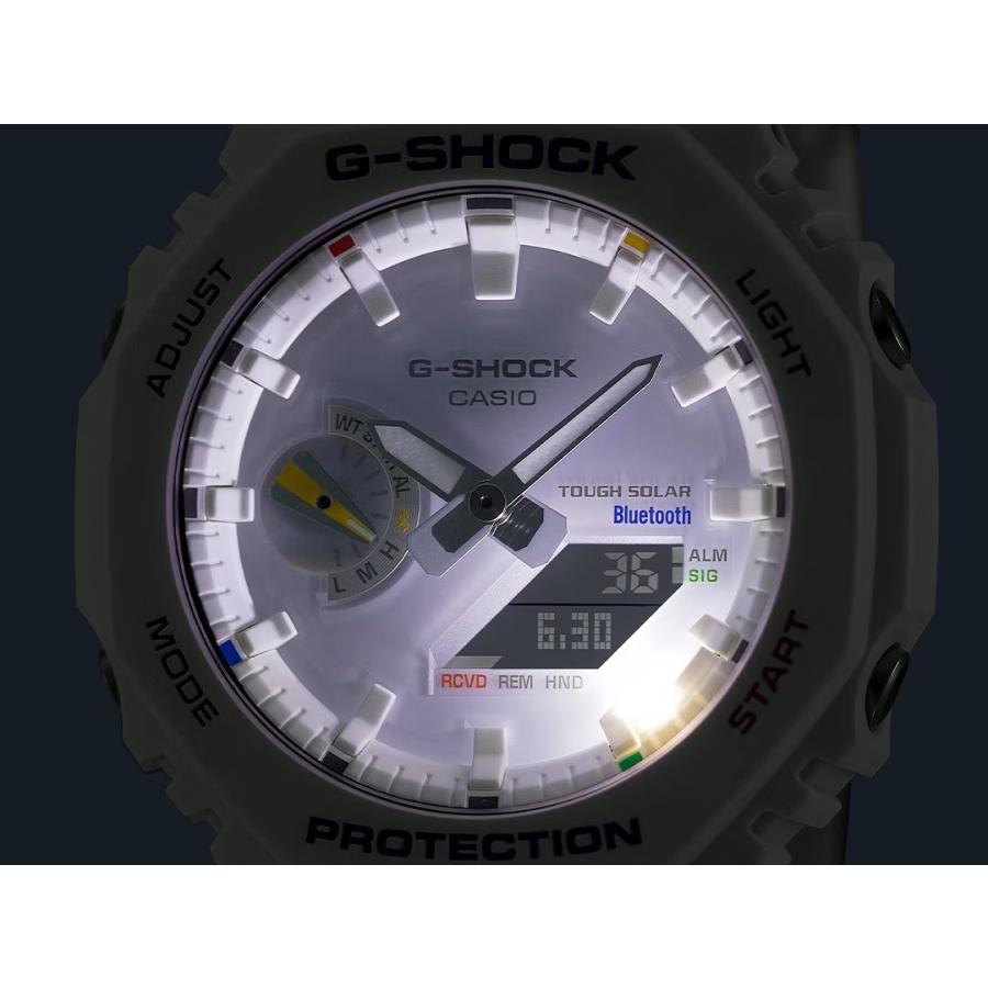 CASIO G-SHOCK GA-B2100FC-7AJF JDM Tough Solar Mobile Link Analog-Digital Multicolor Accent White Men's Watch