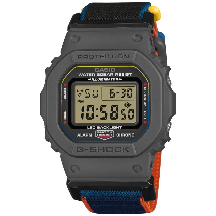 CASIO G-SHOCK FIDLOCK Magnetic Cross Band DW-5600MNC-8A2JF Men's Watch with Inverted LCD Display Pre-order March 13th Release