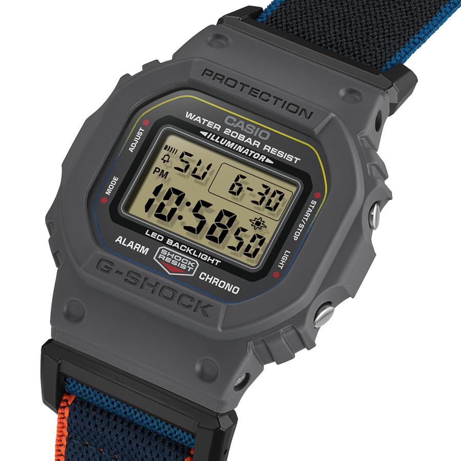 CASIO G-SHOCK FIDLOCK Magnetic Cross Band DW-5600MNC-8A2JF Men's Watch with Inverted LCD Display Pre-order March 13th Release