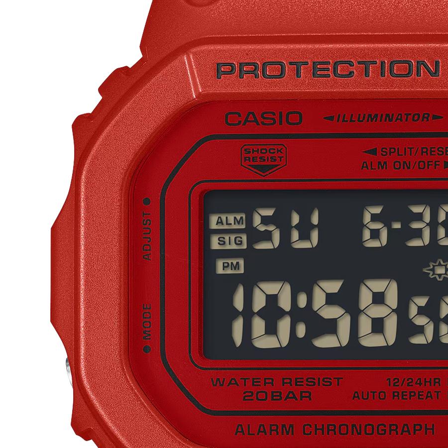 CASIO G-SHOCK DW-5600RRB-4JF Iconic Styles Red Black JDM Digital Square Men's Watch