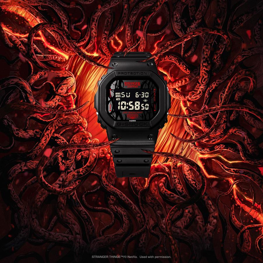 CASIO G-SHOCK × STRANGER THINGS DW-5600STT-1JR Negative Display Collaboration JDM Men’s Watch