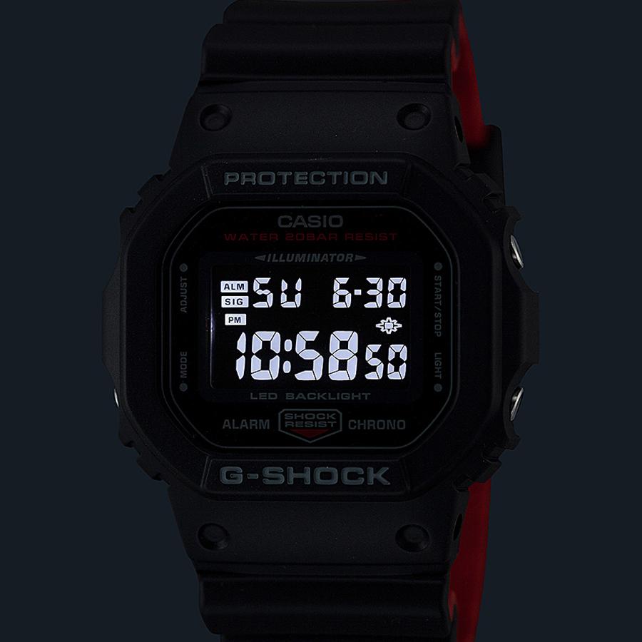 CASIO G-SHOCK DIGITAL 5600 SERIES DW-5600UHR-1JF Black Red JDM Men's Watch