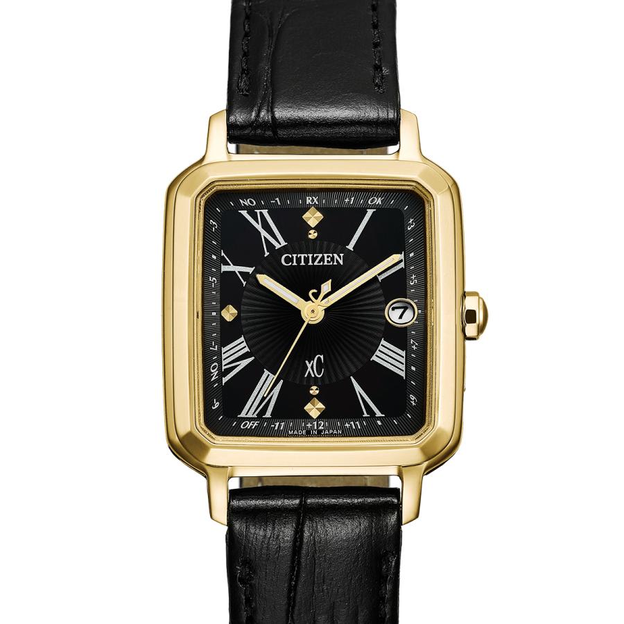 CITIZEN xC hikari collection ES9503-01E Square 2way Black Dial Eco-Drive Radio-Controlled Women’s Watch