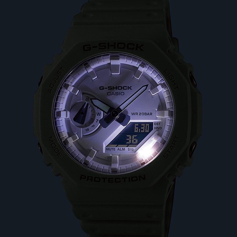 CASIO G-SHOCK GA-2100-7A7JF JDM Carbon Core Guard White Analog Digital Men's Watch