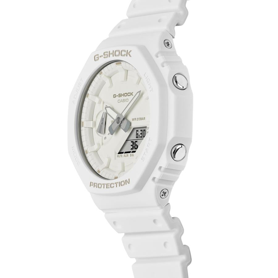 CASIO G-SHOCK GA-2100-7A7JF JDM Carbon Core Guard White Analog Digital Men's Watch