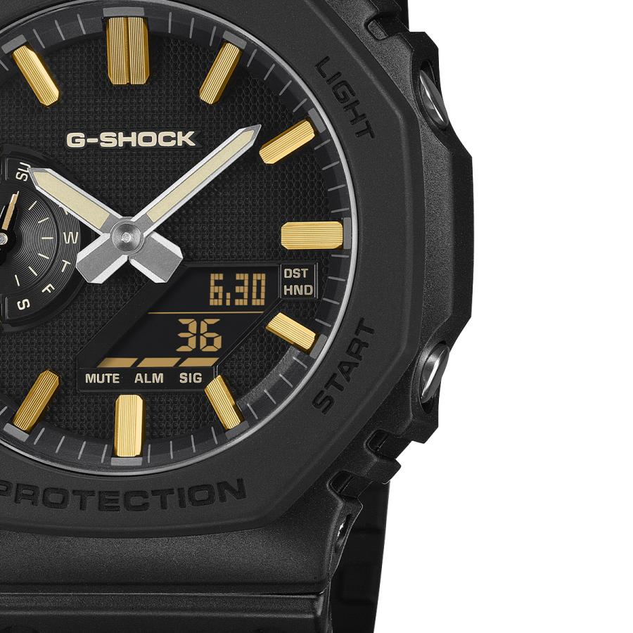 CASIO G-SHOCK GA-2100LXB-1A9JF JDM LUXE BLACK Black Gold Octagon Analog-Digital Negative Display Men's Watch