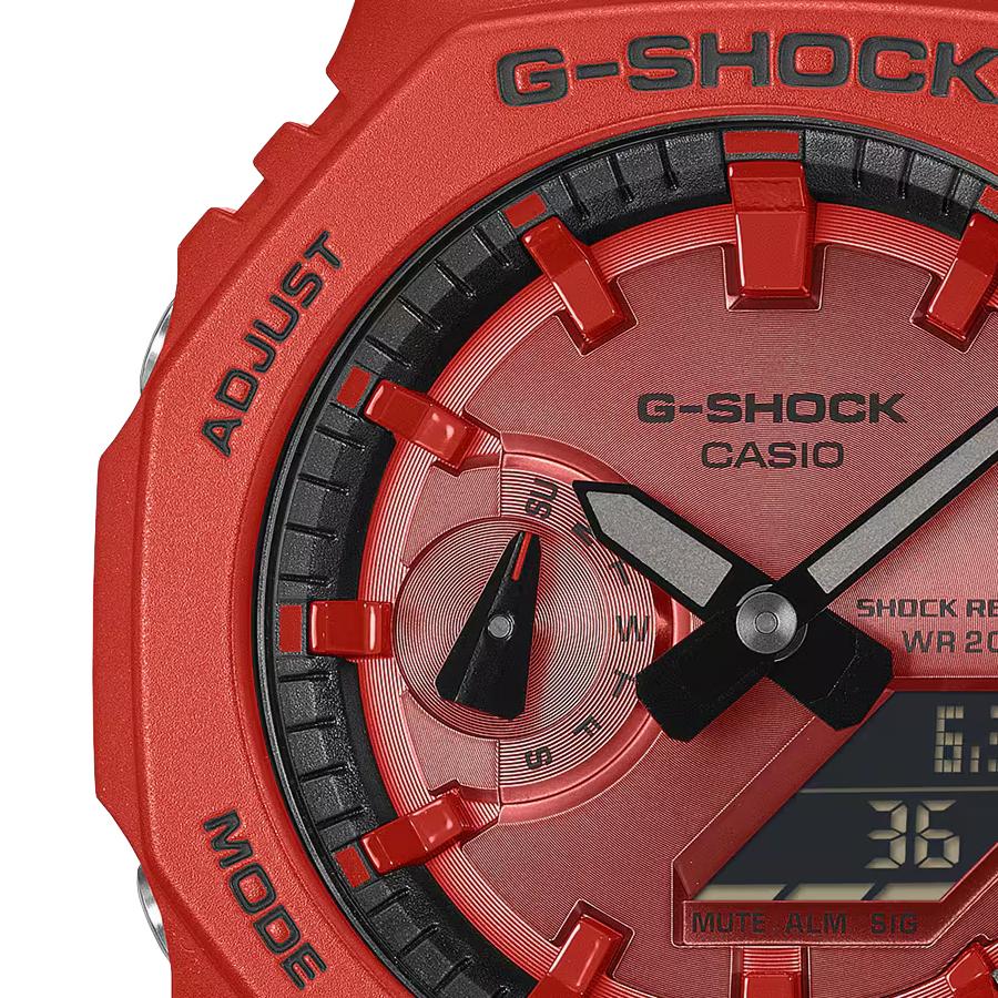 CASIO G-SHOCK GA-2100RRB-4AJF JDM Carbon Core Guard Red Analog Digital Men's Watch