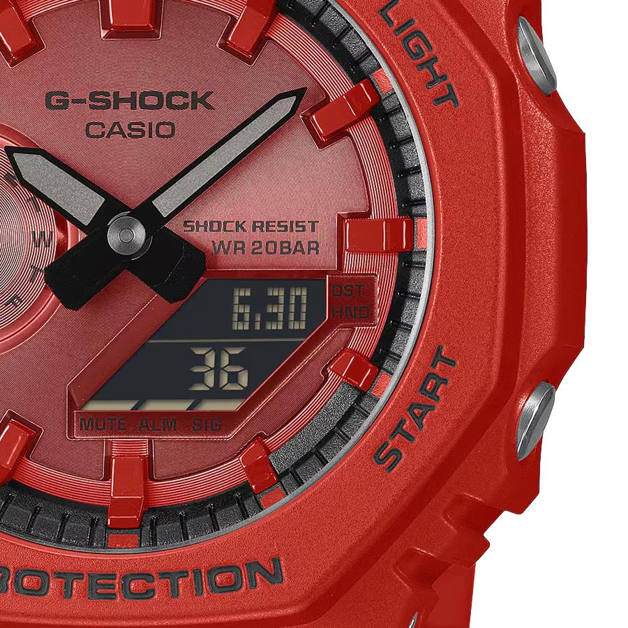 CASIO G-SHOCK GA-2100RRB-4AJF JDM Carbon Core Guard Red Analog Digital Men's Watch