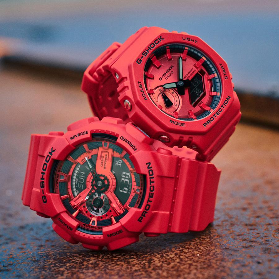 CASIO G-SHOCK GA-2100RRB-4AJF JDM Carbon Core Guard Red Analog Digital Men's Watch