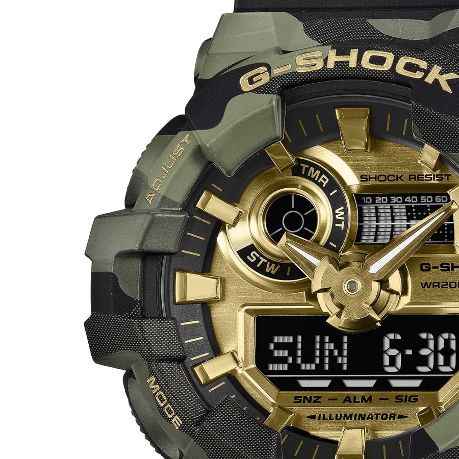 CASIO G-SHOCK GA-700CMG-3AJF JDM Bold Camo Camo and Gold Big Case Analog-Digital Negative Display Men's Watch