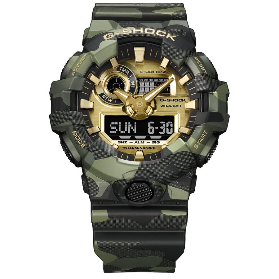 CASIO G-SHOCK GA-700CMG-3AJF JDM Bold Camo Camo and Gold Big Case Analog-Digital Negative Display Men's Watch