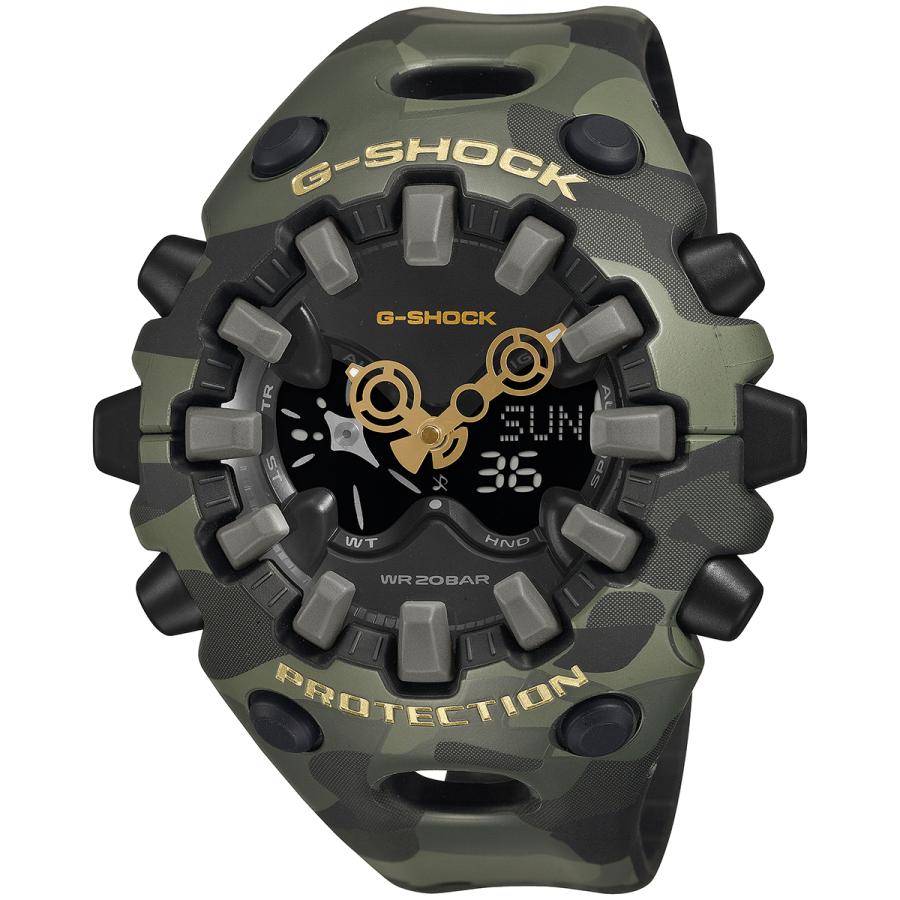CASIO G-SHOCK GA-V01CMG-3AJF JDM Bold Camo Camo and Gold Green Analog-Digital Negative Display Men's Watch