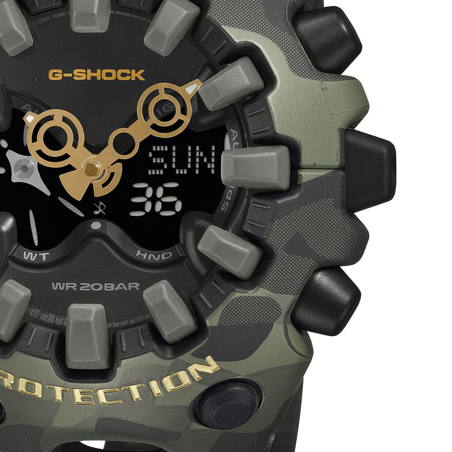 CASIO G-SHOCK GA-V01CMG-3AJF JDM Bold Camo Camo and Gold Green Analog-Digital Negative Display Men's Watch