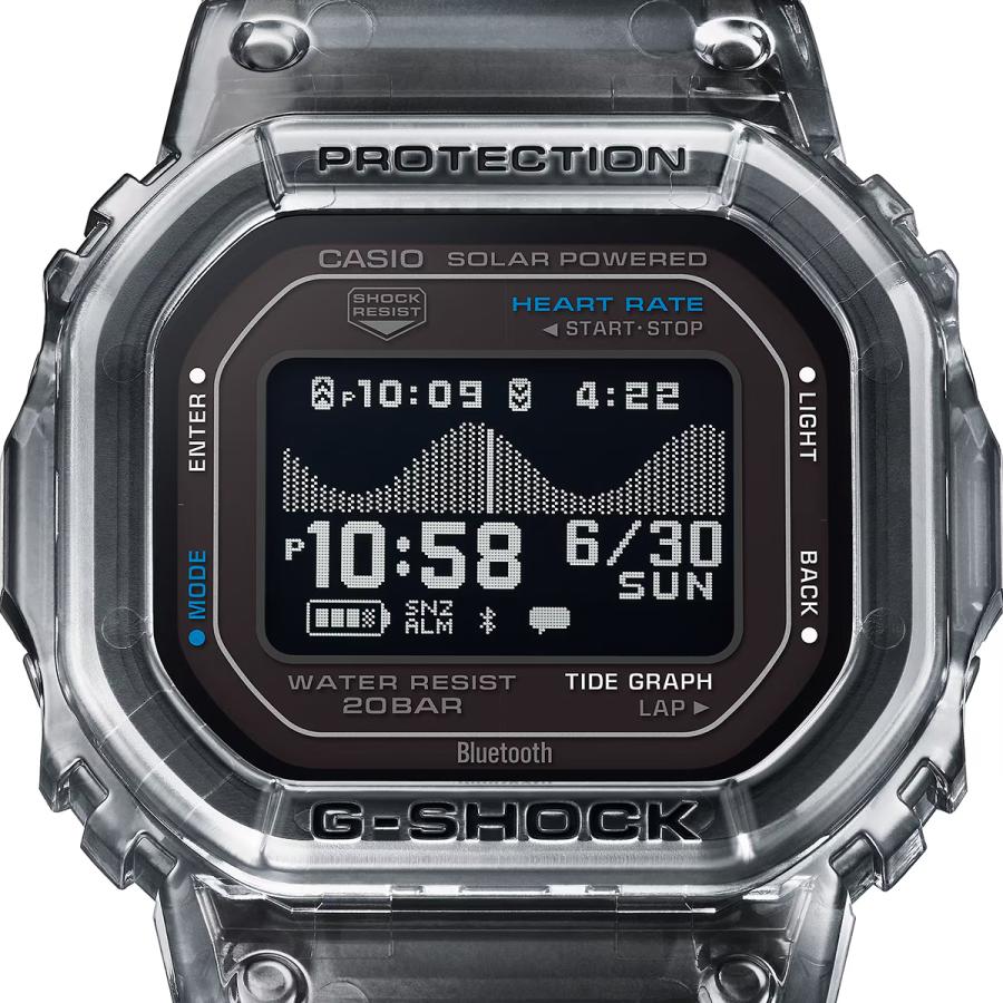 CASIO G-SHOCK G-LIDE GBX-H5600-1JR JDM Heart Rate MIP Bluetooth Surf Black Men's Watch