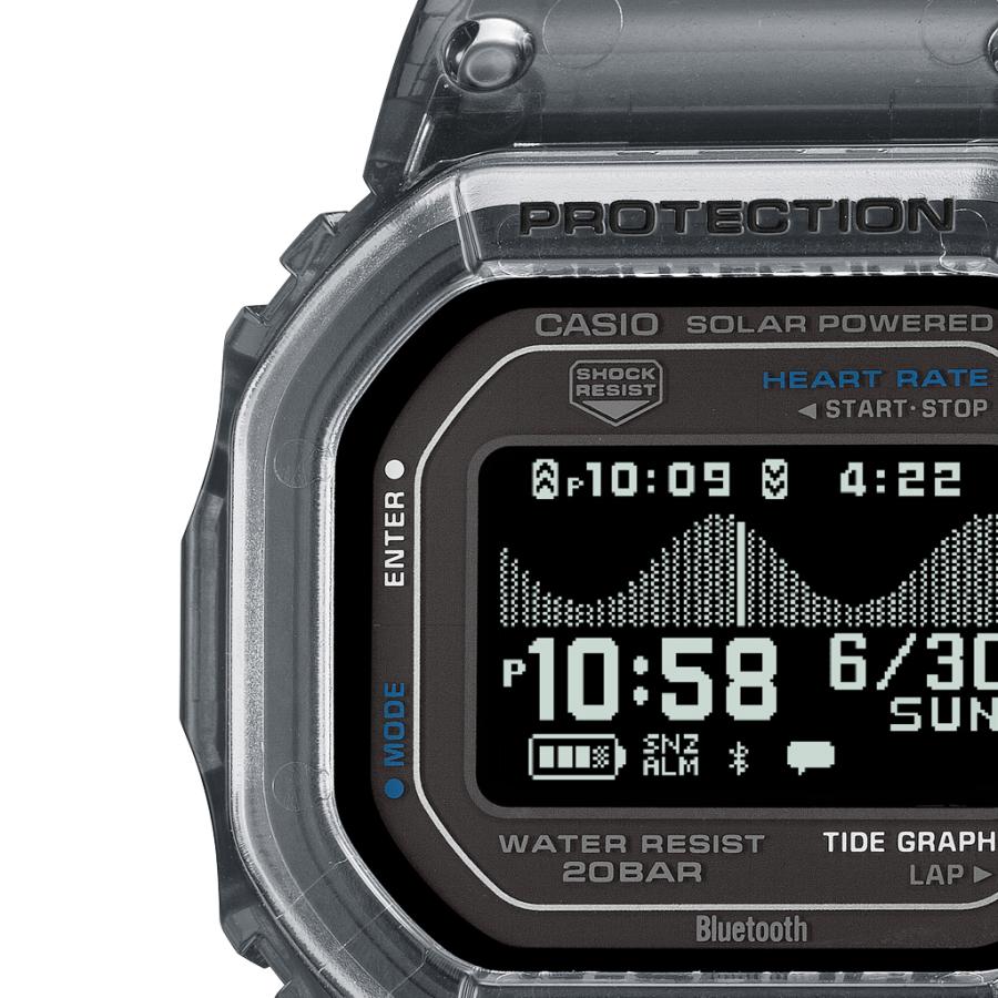 CASIO G-SHOCK G-LIDE GBX-H5600-1JR JDM Heart Rate MIP Bluetooth Surf Black Men's Watch