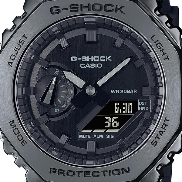 CASIO G-SHOCK GM-2100BB-1AJF JDM Blackout Metal Covered CasiOak Analog-Digital Men's Watch