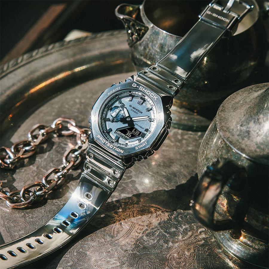GM-2100YM-8AJF G-SHOCK CASIO Silver Metal Men's Watch