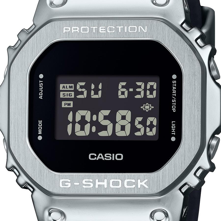 CASIO G-SHOCK GM-5600YM-8JF JDM Fine Metallic Silver Metal-Covered Digital Square Men's Watch