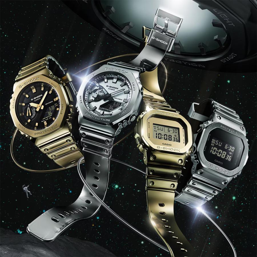CASIO G-SHOCK GM-5600YM-8JF JDM Fine Metallic Silver Metal-Covered Digital Square Men's Watch