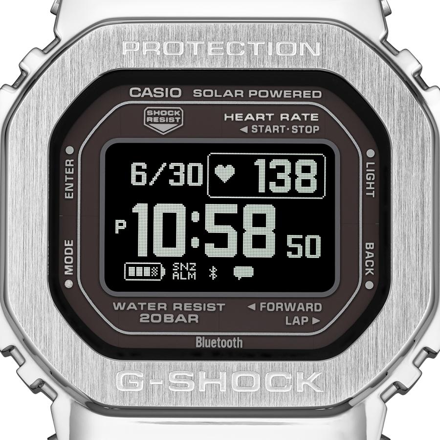 CASIO G-SHOCK Metal Covered G-SQUAD GM-H5600-1JR Men's Watch with Inverted LCD Display, Release Date: March 6th / Pre-order