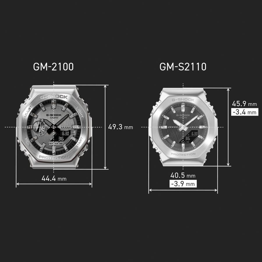 CASIO G-SHOCK GM-S2110SR-7AJF Summer Reflection Green Metal Covered JDM Unisex Watch