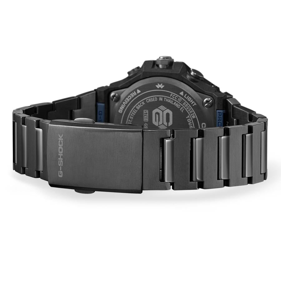 CASIO G-SHOCK G-STEEL GST-B1000BD-2AJF JDM Blue Accent Black IP Solar Bluetooth Slim Metal Men's Watch Japan Made
