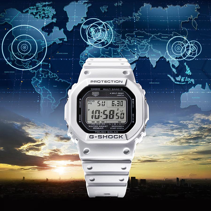 CASIO G-SHOCK GW-5000HS-7JF JDM Heritage White Mono-Tone Tough Solar Radio Men's Watch