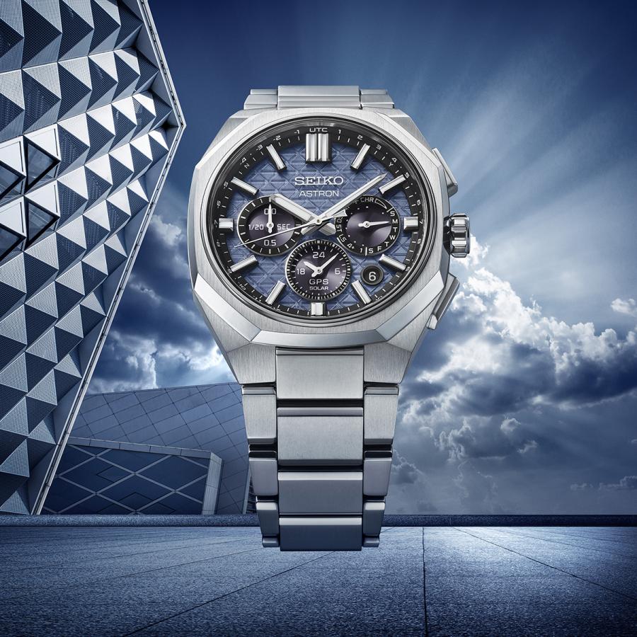 SEIKO ASTRON NEXTER HAB001J GPS Solar Dual-Time Chronograph Blue Titanium Men's Watch Japan Core Shop
