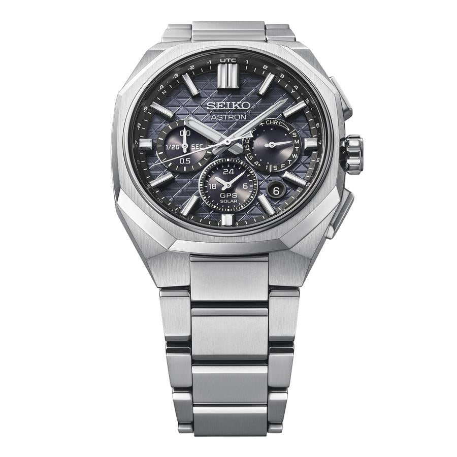 SEIKO ASTRON NEXTER HAB002J GPS Solar Dual-Time Chronograph Black Titanium Men's Watch Japan Core Shop