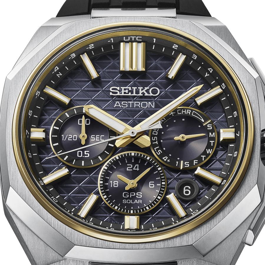 SEIKO ASTRON NEXTER HAB003J GPS Solar Dual-Time Chronograph Black Titanium Silicone Men's Watch Japan Core Shop