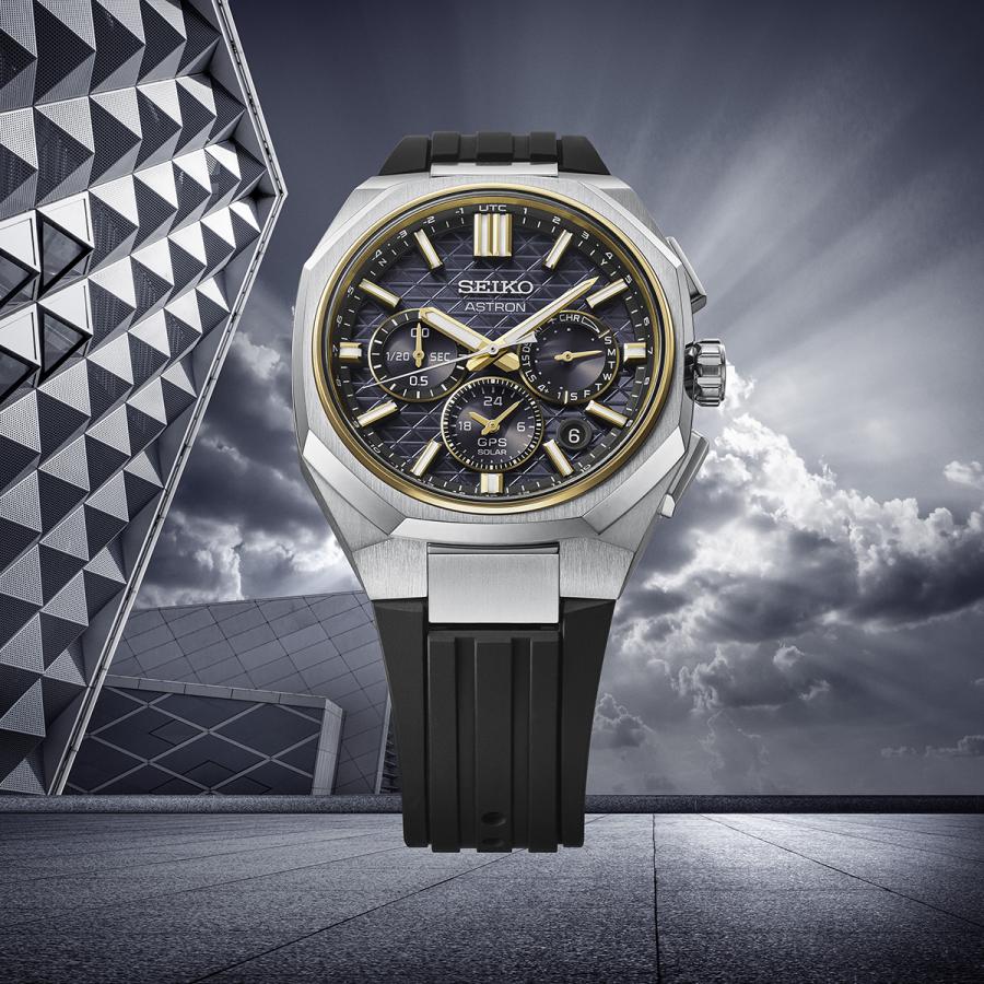 SEIKO ASTRON NEXTER HAB003J GPS Solar Dual-Time Chronograph Black Titanium Silicone Men's Watch Japan Core Shop