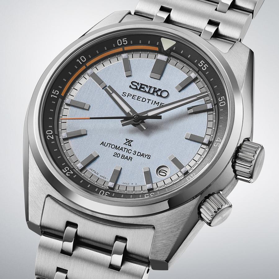 SEIKO Prospex Speedtimer HBC003J Ice Blue Dial Calibre 6R55 Automatic Countdown Timer Men’s Watch