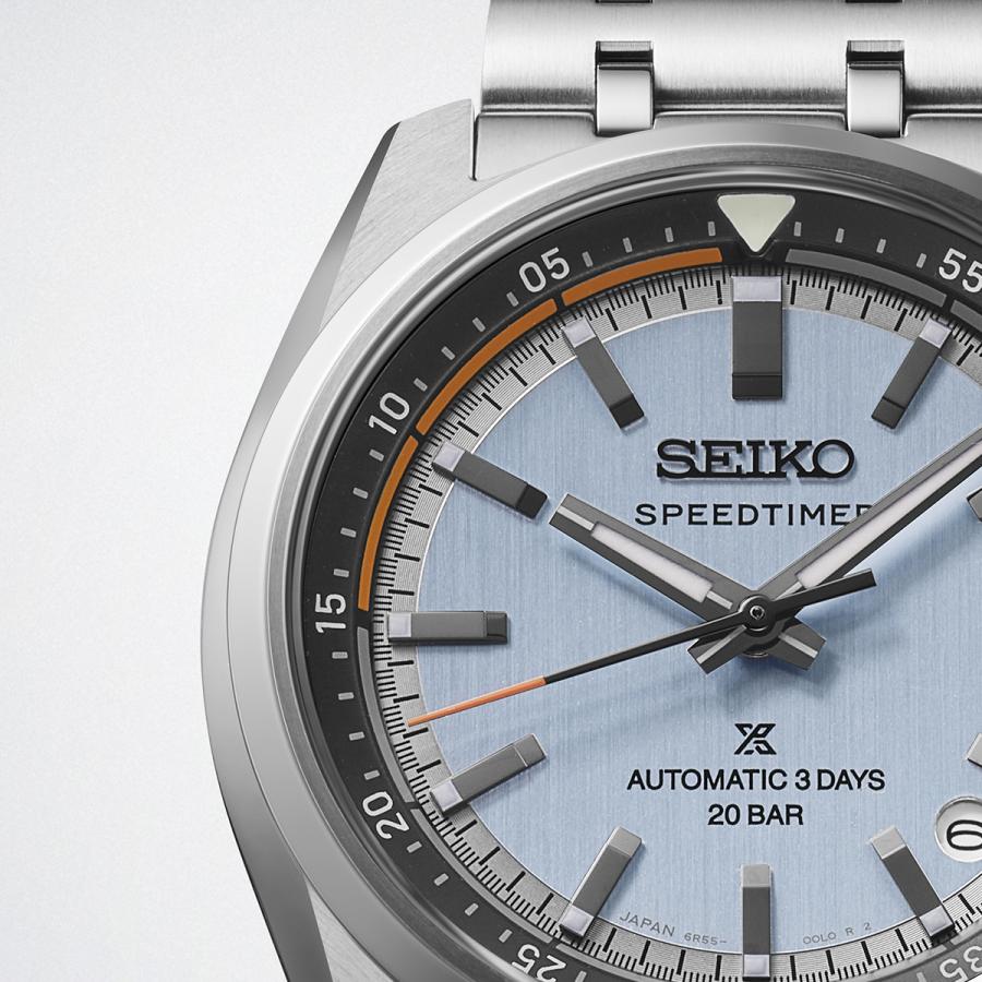 SEIKO Prospex Speedtimer HBC003J Ice Blue Dial Calibre 6R55 Automatic Countdown Timer Men’s Watch